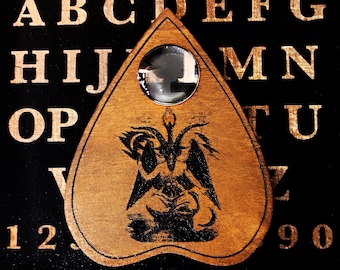 Ouija, Baphomet, ouija table, ouija board, planchette, esotericism, baphomet object, occultism, Templar, occult traditions