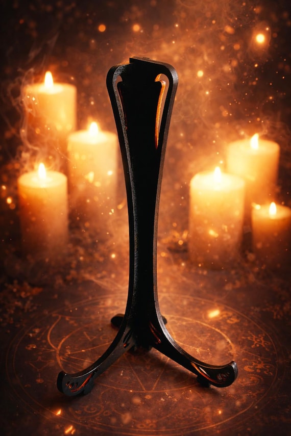 Ésotérisme, Présentoir pied, objet ésotérique, outil ésotérique , wicca , witch , witchy , accessoire décoratif , accessoire ésotérique.
