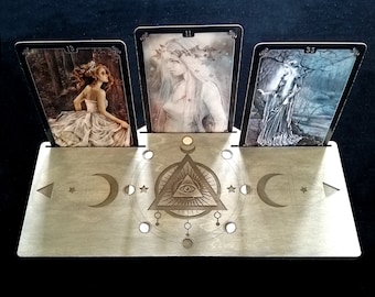 Tarot, Oracle, Esotericism, Divinatory Tray, Divinatory Card Stand, Tray for Tarot and Oracle card drawings