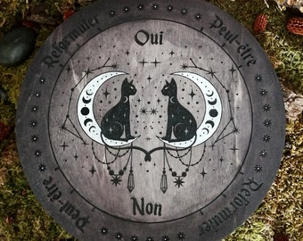 Divinatory Board "MYSTIC CAT", Pendulum, esotericism, Divinatory Arts, Dowsing, Pendulum