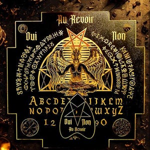 Ouija, Planchette, Ouija Board, Occult, Spiritism, Ouija Board, Ouijaboard, Spirit Board, Dark Gothic, Sigil, Witchy and Witch