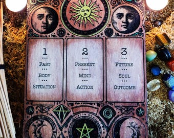 Tarot and Oracle - esoteric board - Divinatory Art - for the practice of divination in Cartomancy and Tarology - Esotericism Clairvoyance