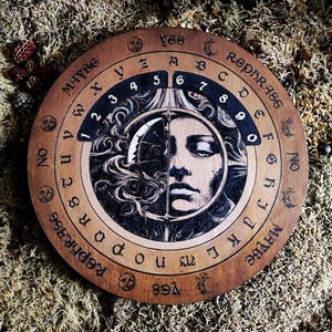 Esotérisme, Plateau Divinatoire pour pendule "ROYAUME CELESTE", Art Divinatoire, Voyance, Outil Divinatoire et ésotérique.