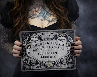 Vintage Ouija "ANGEL DIVINE" sumptuous Ouija board, Vintage Style Wooden Ouija, Divination Tool, Esotericism and Spiritism Accessory.