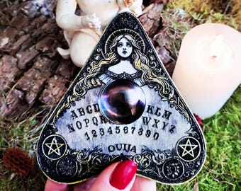 Ouija Accessory - "ANGEL" Pointer Drop Glass Eye - Divination Object for Spiritism - Mystical & Victorian Gothic Decoration