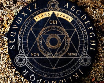 Solomon, Tray for Pendulum, Divinatory Art, esotericism, Clairvoyance, Divinatory Magic, Divinatory Tray, Seal of Solomon