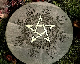 Ésotérisme, Pentacle, Pentagramme, Autel, wicca, paien, witchy, autel, pagan witchcraft, sorcière protection, sorcellerie et rituel