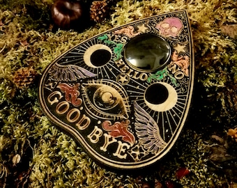 Esotericism, Ouija, Pointer and Ouija Drop, Ouija Board, Ouijaboard, Spiritboard, Ouija Board, Esoteric, Clairvoyance, Divinatory Art
