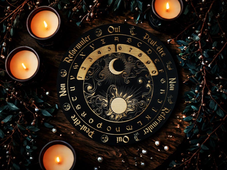Wahadło, Wahadło ezoteryczne, Przedmiot wróżbiarski, Jasnowidzenie, Ezoteryzm, Sztuka wróżbiarska, Ouija, Tablica spirytystyczna, Tablica Ouija zdjęcie 3