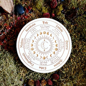 Esoteric, esotericism, wicca, wheel of the year, pagan and sabbat, coven, witch, witchy, moon phase, lunar calendar, paganism