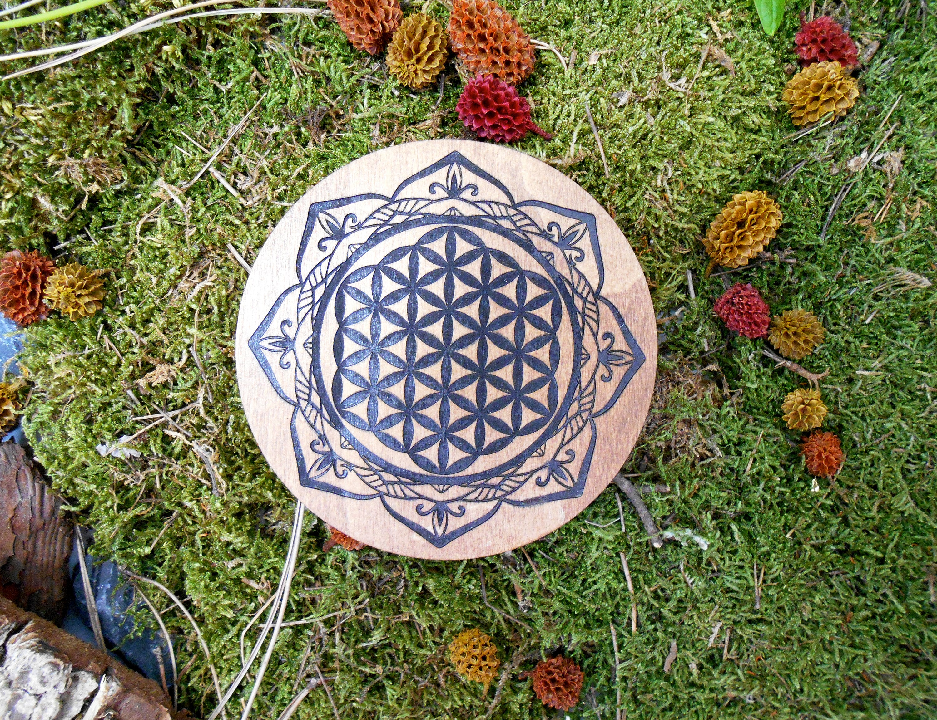 Fleur de Vie, Buddha, Lotus, Mandala