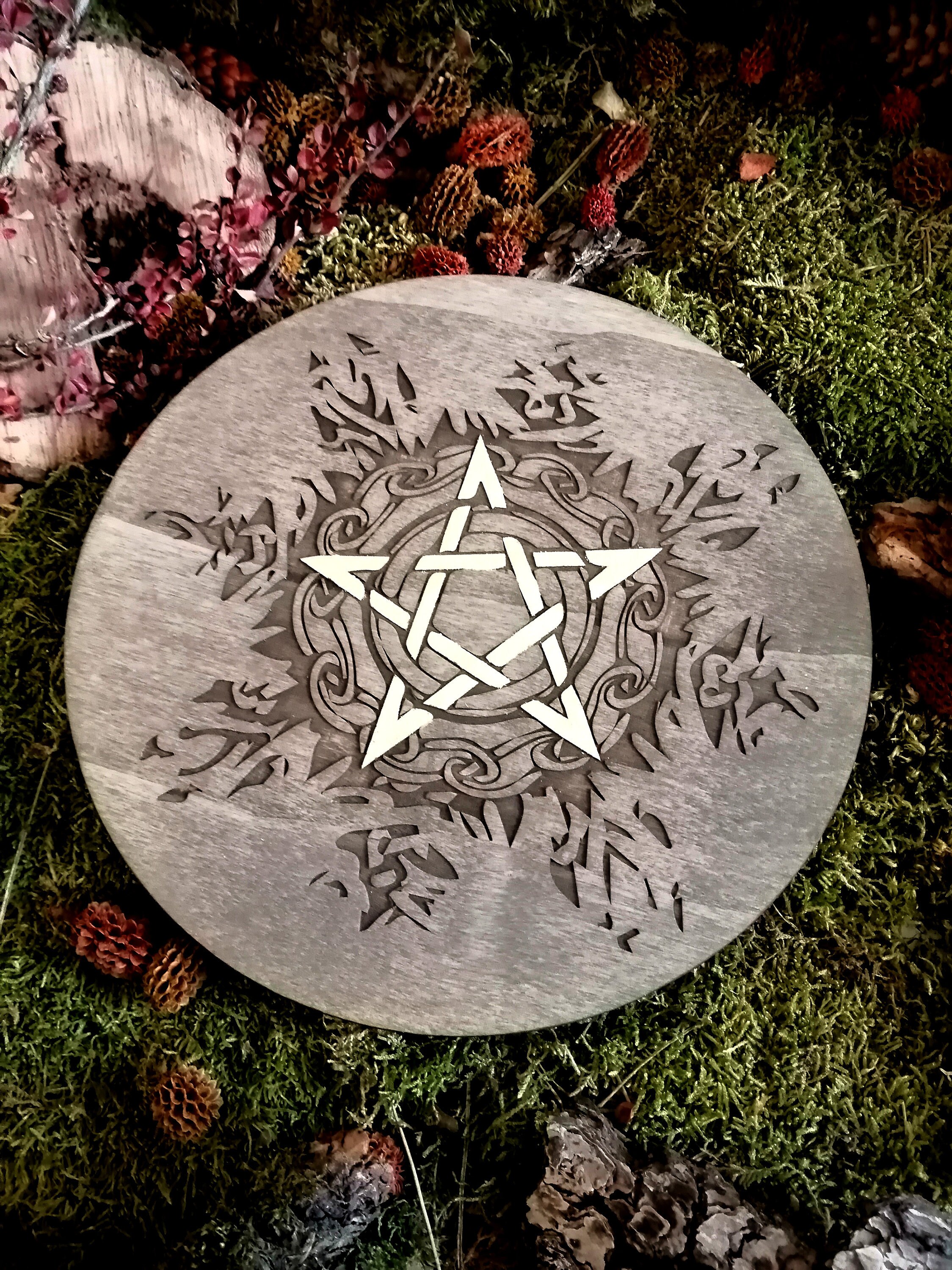 Pentacle, Pentagramme, Ésotérisme, Autel, Wicca, Paien