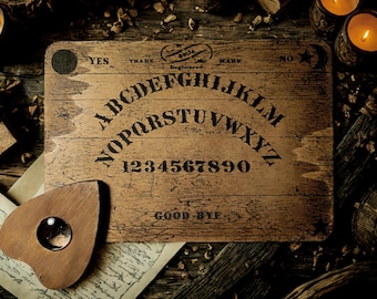 Ouija Board "CLASSIC VINTAGE" - Vintage Engraved Wooden Ouija Board - Ancient Mystical & Spiritual Style - Occult Divination Art