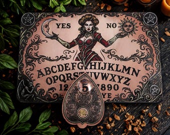 Ouija Divinatory Board "MAGIC DIVINATION" - Esoteric and mystical object for Spiritism Sessions or Gothic Decoration!