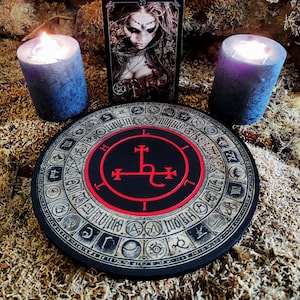 Lilith Sacred Esoteric Altar &quot;LILITH&quot; Wood Engraving. The Power of Lilith! Powerful Object Occult Practices and Esoteric Traditions!