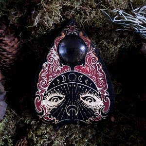 Ouija Esotericism and Divinatory Arts, Drop Pointer for Spiritism, Fantastic and Mystical Decorative Art, Occult Esoteric Tools