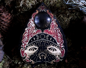 Ouija Esotericism and Divinatory Arts, Drop Pointer for Spiritism, Fantastic and Mystical Decorative Art, Occult Esoteric Tools