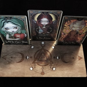 Tarotstandaard, Tarots en Orakels tekenlade, Waarzeggerijkaartstandaard, esoterie, Esoterisch hulpmiddel voor waarzeggerijkaarten