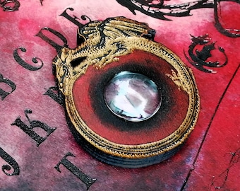 Esotericism, Dragon, Divinatory Art, Spiritism, Ouija, Ouija Board, Gothic Decoration, Draconic Magic, Esotericism