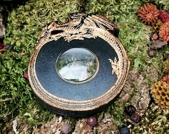 Ouija Dragon, Esotericism, spiritualism, magic, divinatory art, ouija, ouija board, witch, gothic art, Drop and Ouija Pointer