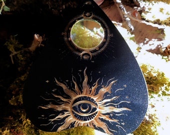 Ouija, drop pointer planchette, Ouija accessory for divination board, wooden ouija, esotericism, ouija board and ouija table