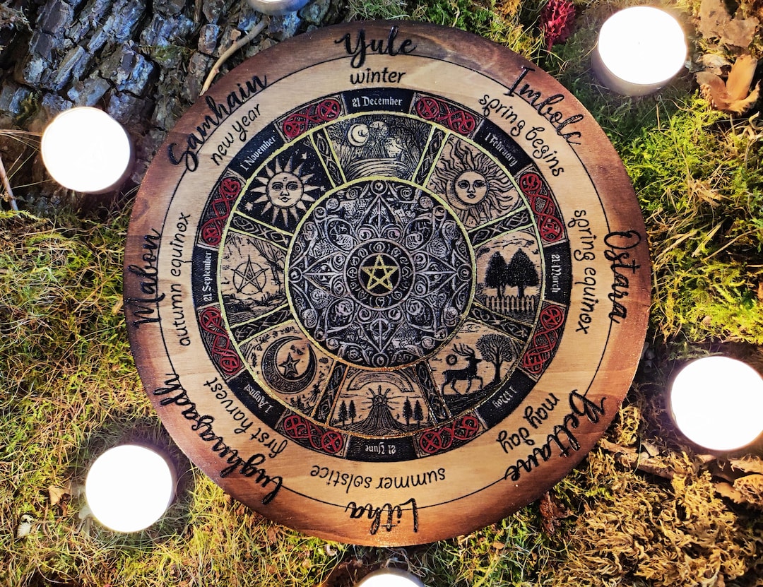 2026 Calendrier Mural De Sorcellerie - Roue Païenne L'année Avec