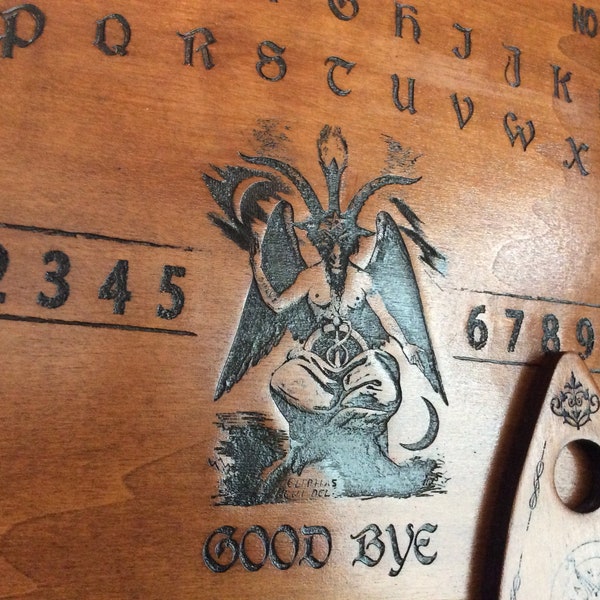 Ouija, ouija bord, spiritualisme, waarzeggerij, Baphomet, occulte, Waarzeggerij bord, spiritisme, Ouija tafel