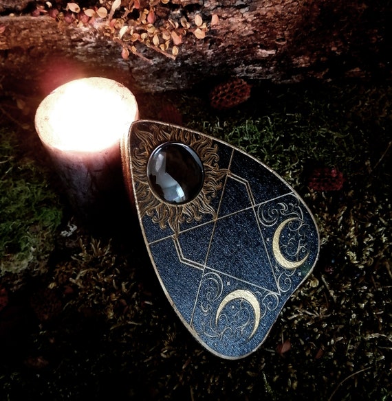 Planche Ouija en bois naturel - Selene Shop spiritism esoterism