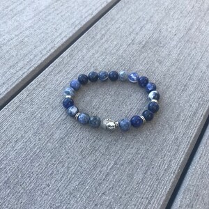 Buddha Collection - Sodalite Beaded Stretch Bracelet
