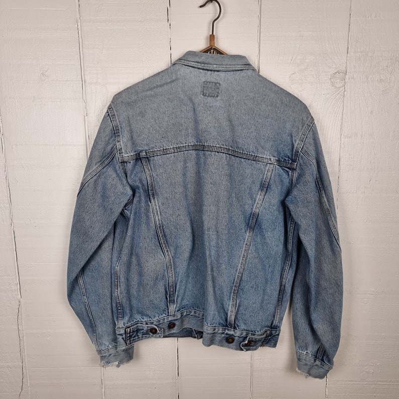 Lee Cooper Denim Jacket Washed Out Denim Light Blue Jacket - Etsy