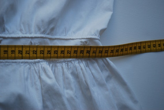 Antique Dress, White Cotton Dress, Hand Embroider… - image 9
