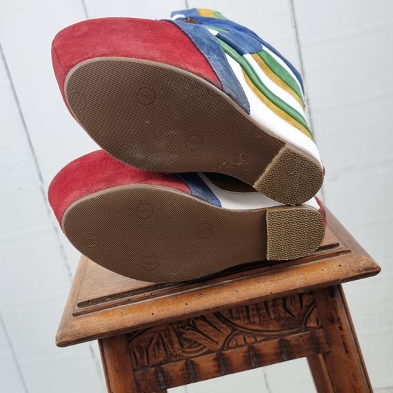 Jeffrey Campbell platformschoenen Platform trainerstijl Suede leren laarzen met primaire kleurenblokken Iconische Jeffrey Campbell laarzen Etsy Nederland