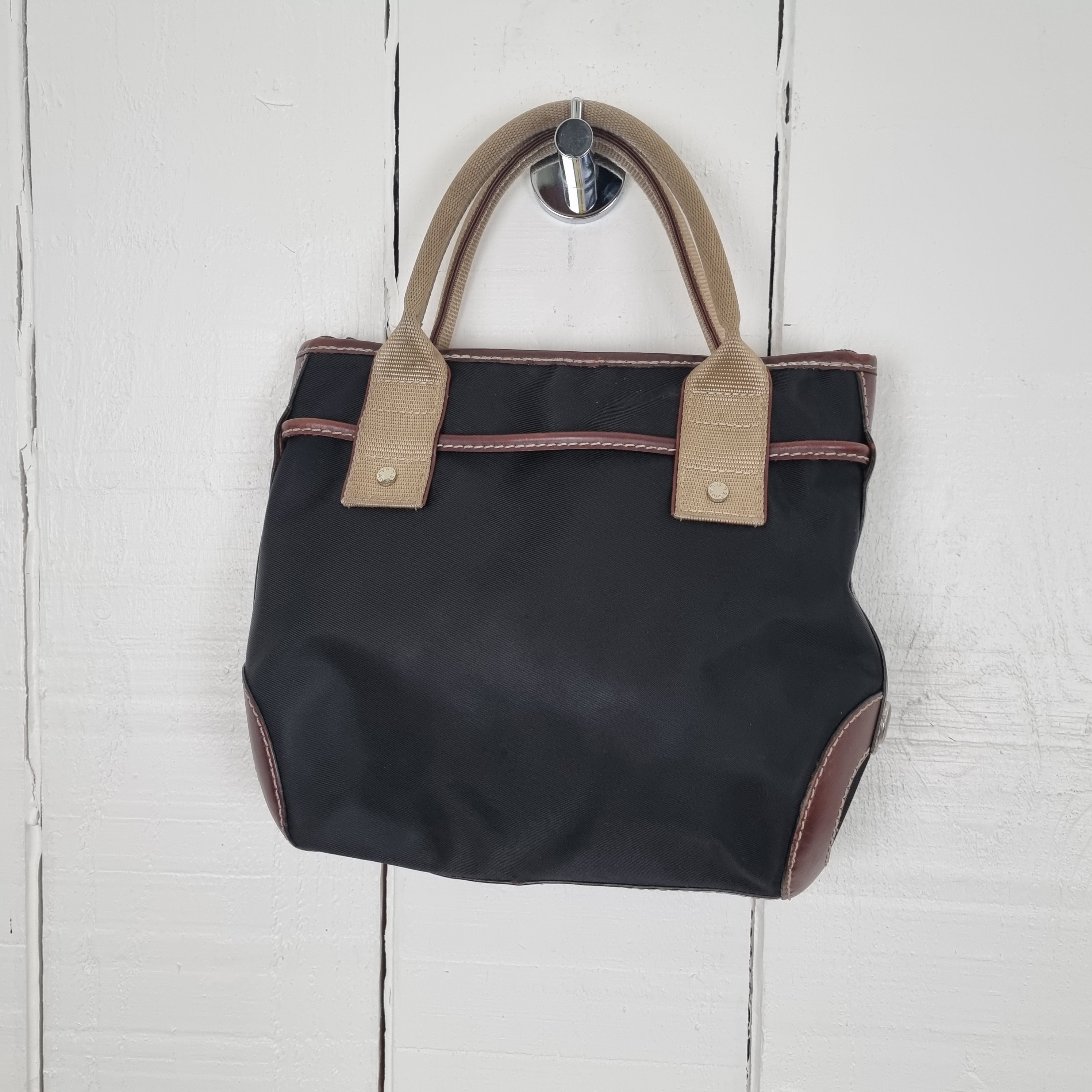 Lancel Handbag Black and Brown Handbag 1990 s Bag Funky Handbag