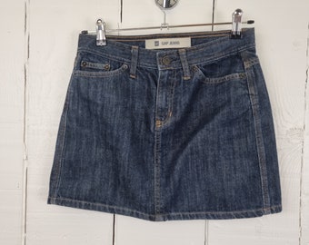 GAP Denim Skirt Mini Denim Skirt Blue Skirt Mini Skirt Y2K Skirt 00's Skirt Blue Denim Skirt