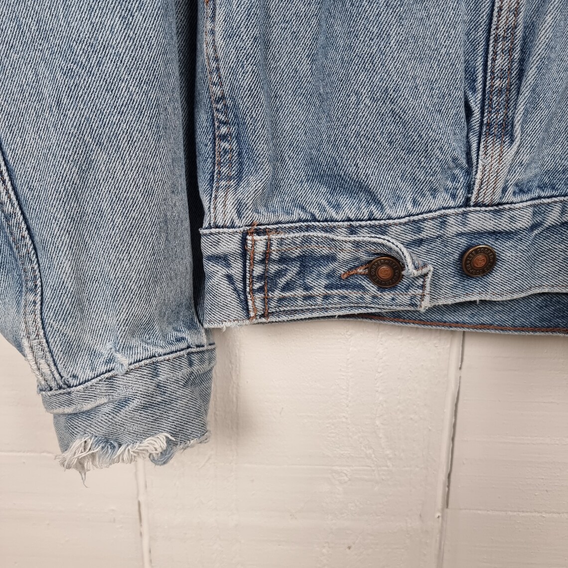 Lee Cooper Denim Jacket Washed Out Denim Light Blue Jacket Etsy