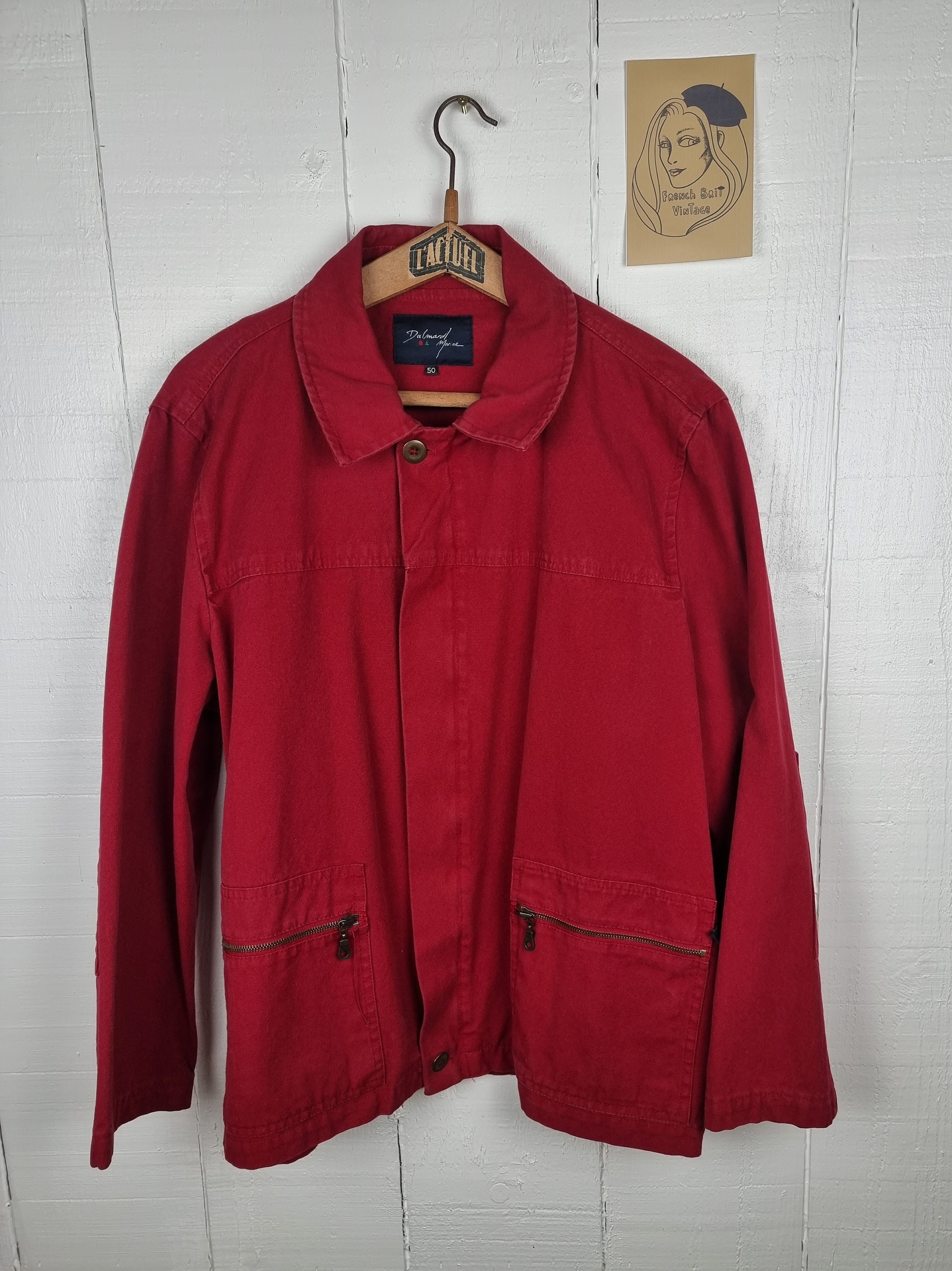 80s Red Jacket - Etsy