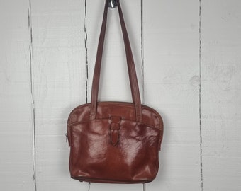 Sac à bandoulière Texier Sac en cuir vintage Sac à bandoulière Sac en cuir marron clair Sac marron