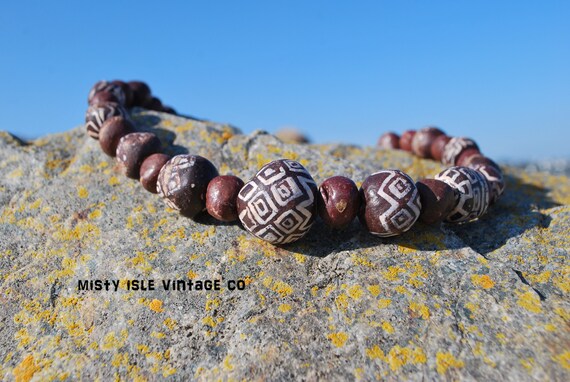 African Necklace, Boho Necklace, Vintage Handmade