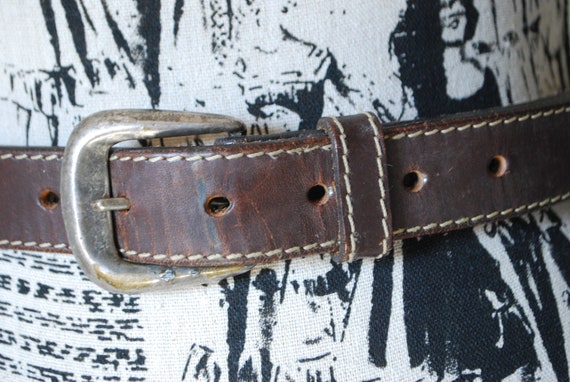 Ceinture Chipie Ceinture en cuir vintage Cuir veritable Petite ceinture Ceinture Chipie vintage Accessoires en cuir Etsy France