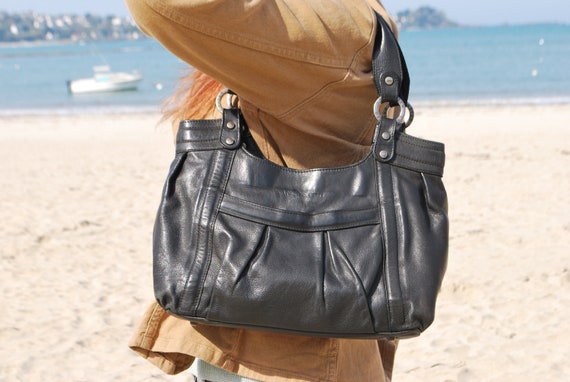 sac noir vintage