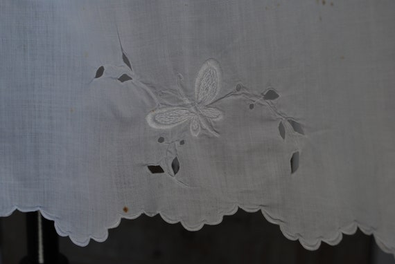 Antique Dress, White Cotton Dress, Hand Embroider… - image 5