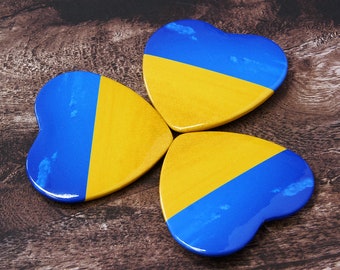 Ukraine Buttons | Anstecker blau gelb Flagge Ukrajina
