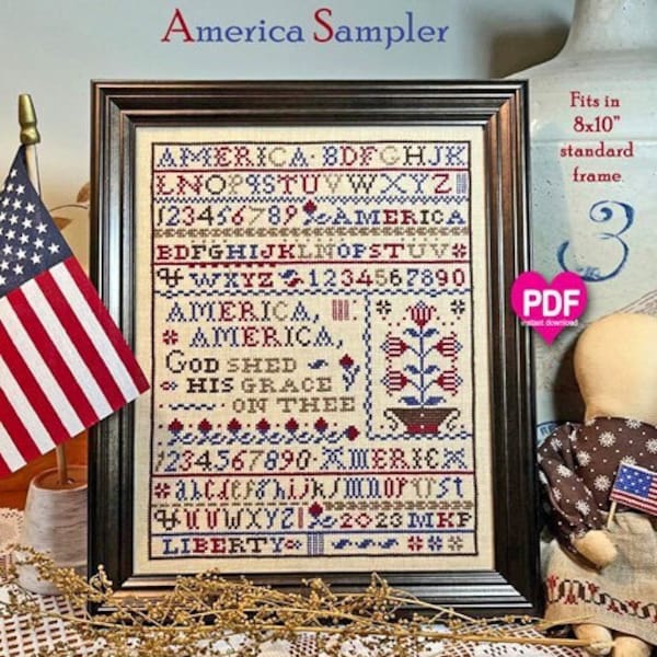 Patriotic Cross Stitch Etsy