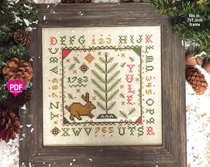 IN ThE WOODS PDF/Instant Download CalicoConfectionery Christmas Winter Yule Sampler Primitive