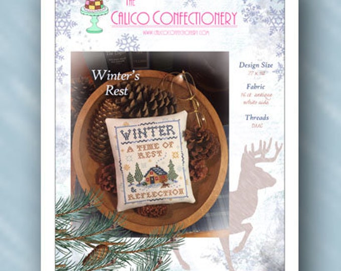 WINTER'S REST Paper/Mailed counted cross stitch pattern CalicoConfectionery Winter