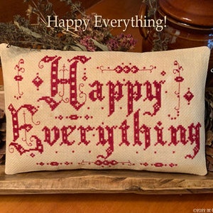 HAPPY EVERYTHING PDF/Instant Download counted cross stitch pattern CalicoConfectionery