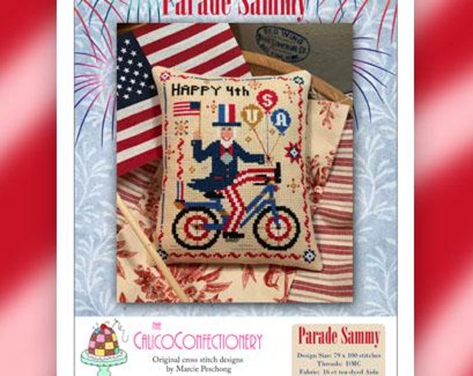 PARADE SAMMY Paper/Mailed counted cross stitch pattern CalicoConfectionery Patriotic 4th of July Independence