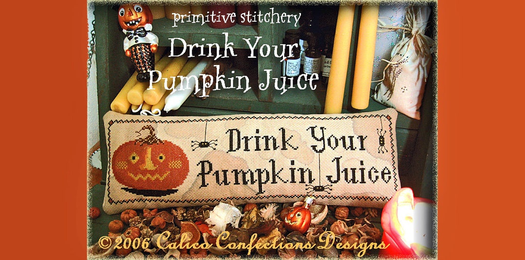 Drink Your PUMPKIN JUICE PDF Instant Download Cross Stitch Pattern ...