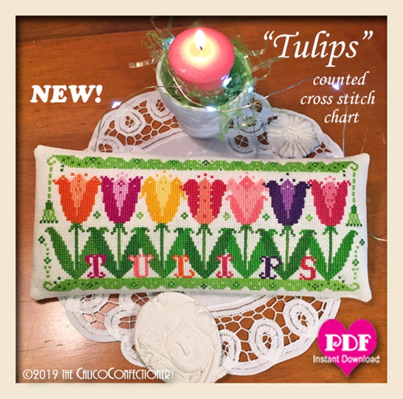 Tulips Cross Stitch