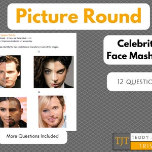 Trivia Questions - Picture Round - Celebrity Face Mashup #1